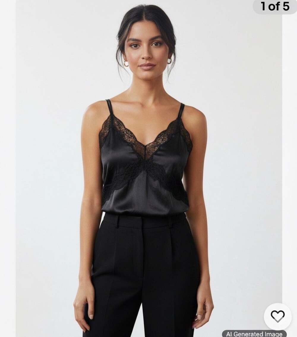 NWT Top Shop Black Slip Dress Cami Lace Y2K 90s Revival Grunge glam Date US8